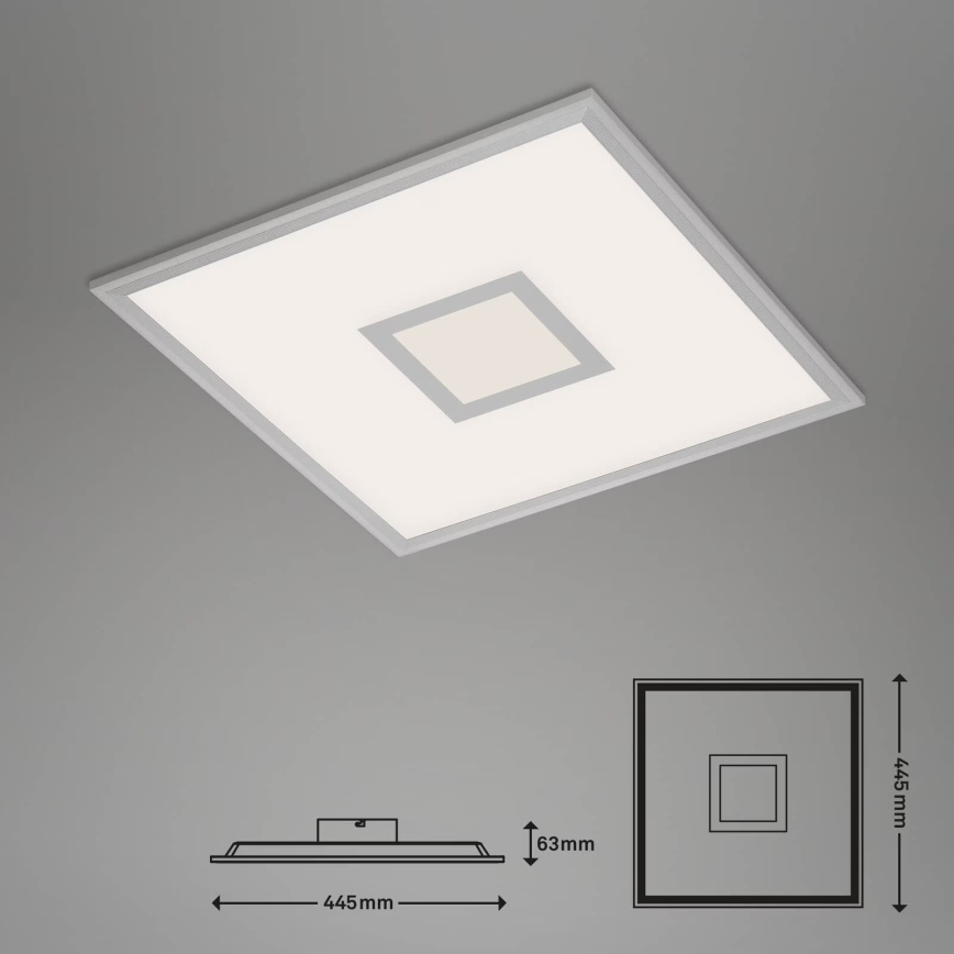 Brilo - LED RGB dimmable φωτιστικό οροφής CENTRO LED/24W/230V 2700-6500K Wi-Fi Tuya + τηλεχειριστήριο