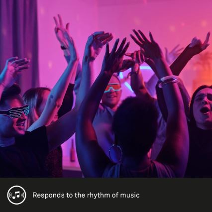 Brilo - Ρυθμιζόμενη λωρίδα LED RGBW MUSIC 6,65μ LED/18W/230V Wi-Fi Tuya + τηλεχειριστήριο