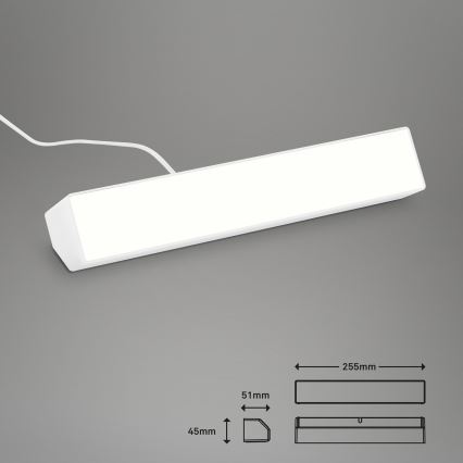 Brilo - LED RGBW Eπιτραπέζια λάμπα dimming LED/9W/230V 3000-6500K Wi-Fi Tuya + τηλεχειριστήριο