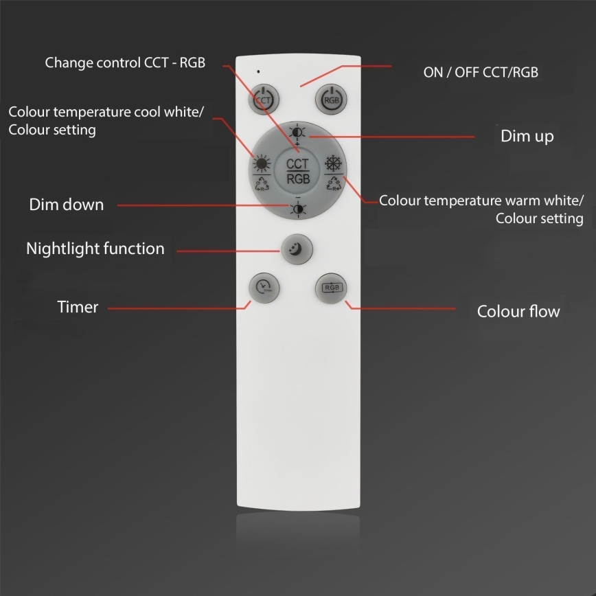 Brilo - LED RGBW  Πλαφονιέρα οροφής ντιμαριζόμενη FRAME 2xLED/21W/230V 2700-6500K + τηλεχειριστήριο