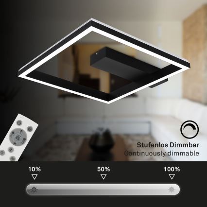 Brilo - LED RGBW  Πλαφονιέρα οροφής ντιμαριζόμενη FRAME LED/18W/230V 2700-6500K + τηλεχειριστήριο