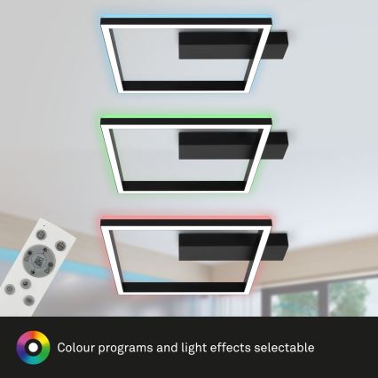 Brilo - LED RGBW Ρυθμιζόμενο φωτιστικό οροφής FRAME LED/18W/230V 2700-6500K + τηλεχειριστήριο