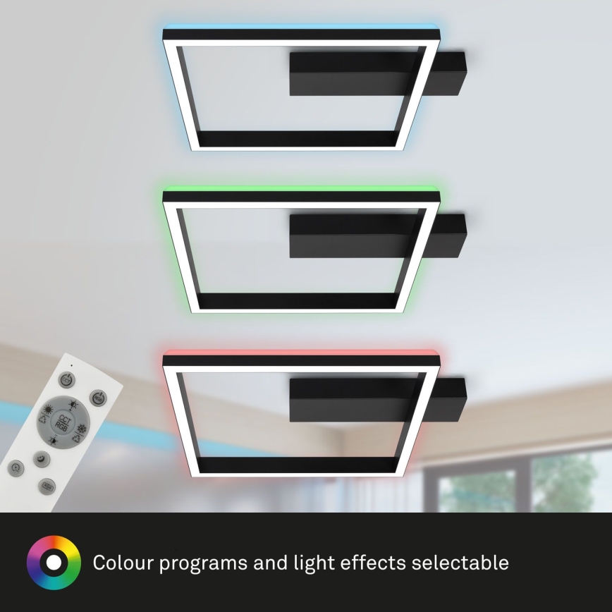 Brilo - LED RGBW Ρυθμιζόμενο φωτιστικό οροφής FRAME LED/18W/230V 2700-6500K + τηλεχειριστήριο