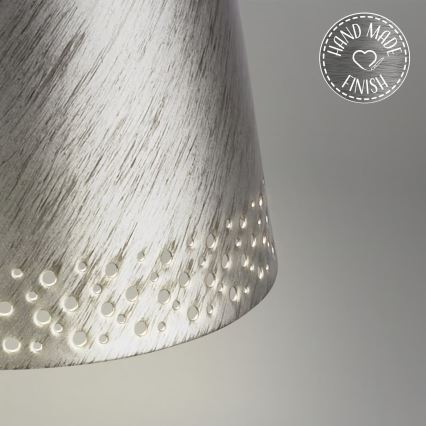 Brilo - Ρυθμιζόμενο επαναφορτιζόμενο επιτραπέζιο φωτιστικό αφής για εξωτερικούς χώρους KIKI LED/2,6W/5V IP44 2600 mAh ασημί