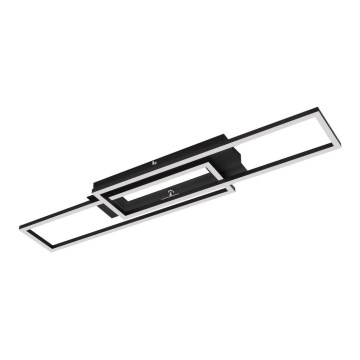 Brilo - LED επιτοίχιο φωτιστικό FRAME 2xLED/20W/230V μαύρο