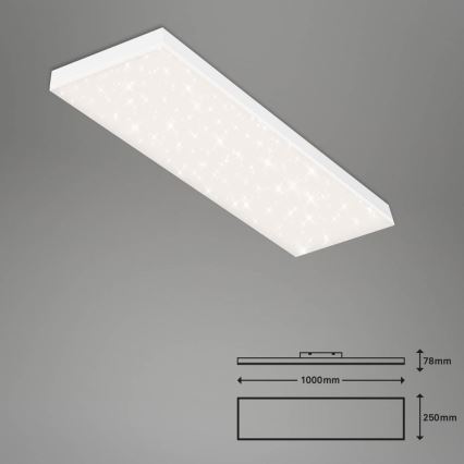 Brilo -LED Πλαφονιέρα οροφής ντιμαριζόμενηFRAMELESS LED/28W/230V 3000-6500K Wi-Fi Tuya + τηλεχειριστήριο