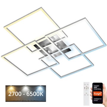 Brilo - LED Ρυθμιζόμενο φωτιστικό οροφής FRAME LED/50W/230V 2700-6500K Wi-Fi Tuya + τηλεχειριστήριο