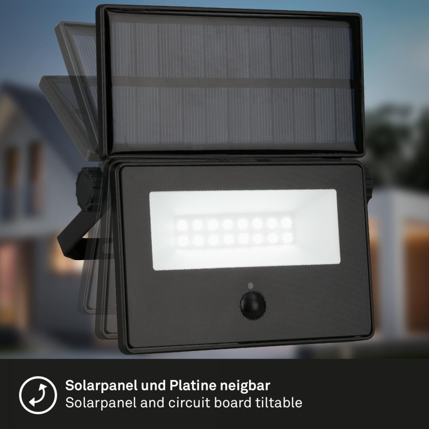 Brilo - Ηλιακός προβολέας LED με αισθητήρα LED/5W/5,5V IP54 1200 mAh