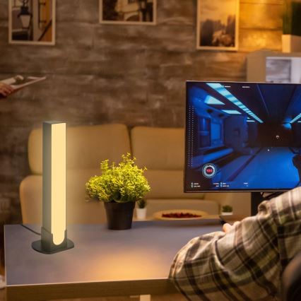 Brilo - ΣΕΤ 2x LED RGBIC Eπιτραπέζιο φωτιστικό  LED/12W/230V 3000-6500K Wi-Fi Tuya