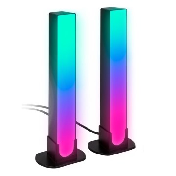 Brilo - ΣΕΤ 2x LED RGBIC Eπιτραπέζιο φωτιστικό  LED/12W/230V 3000-6500K Wi-Fi Tuya