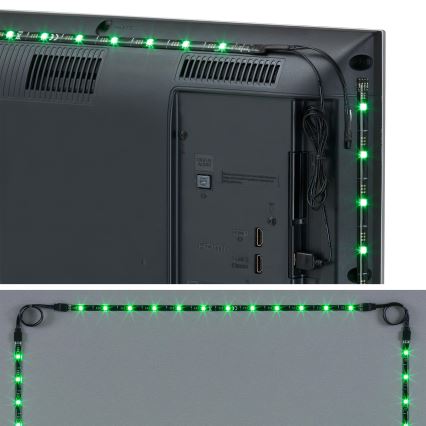 Brilo - Ρυθμιζόμενη λωρίδα LED RGBW για τηλεόραση 3μ LED/2,5W/USB + τηλεχειριστήριο