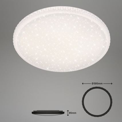 Brilo - Ρυθμιζόμενο φωτιστικό οροφής LED 48W/230V 3000/4000/6500K, διάμ. 60 cm + τηλεχειριστήριο