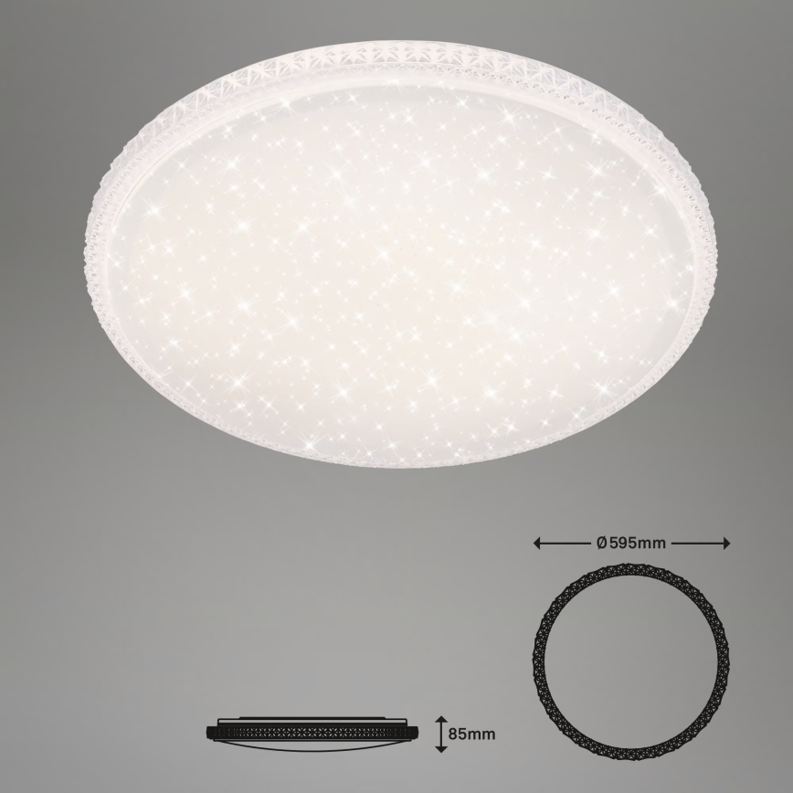 Brilo - Ρυθμιζόμενο φωτιστικό οροφής LED 48W/230V 3000/4000/6500K, διάμ. 60 cm + τηλεχειριστήριο