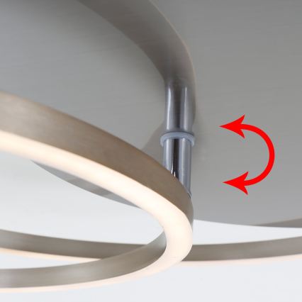 Brilo - Ρυθμιζόμενο LED φωτιστικό οροφής FRAMES LED/14W/230V + LED/22W 3000K