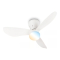 Brilo - Ρυθμιζόμενος LED ανεμιστήρας οροφής LUFITO LED/15W/230V 3000/4000/6000K λευκός + τηλεχειριστήριο