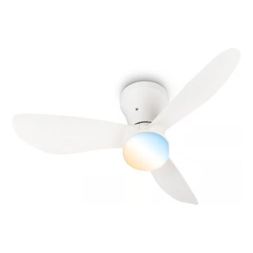 Brilo - Ρυθμιζόμενος LED ανεμιστήρας οροφής LUFITO LED/15W/230V 3000/4000/6000K λευκός + τηλεχειριστήριο