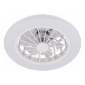 Brilo - Ρυθμιζόμενος LED ανεμιστήρας οροφής PAFO LED/24W/230V 3000-6500K λευκός + τηλεχειριστήριο
