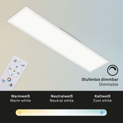 Brilo - RGBW Φωτιστικό οροφής dimming SLIM LED/40W/230V 3000-6500K + τηλεχειριστήριο