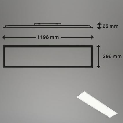 Brilo - RGBW Φωτιστικό οροφής dimming SLIM LED/40W/230V 3000-6500K + τηλεχειριστήριο