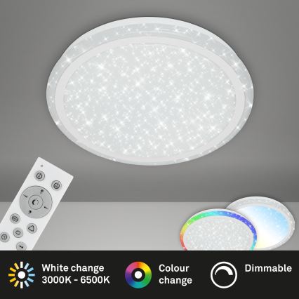 Brilo - RGBW Φωτιστικό οροφής dimming STARRY SKY LED/24W/230V 3000-6500K + τηλεχειριστήριο