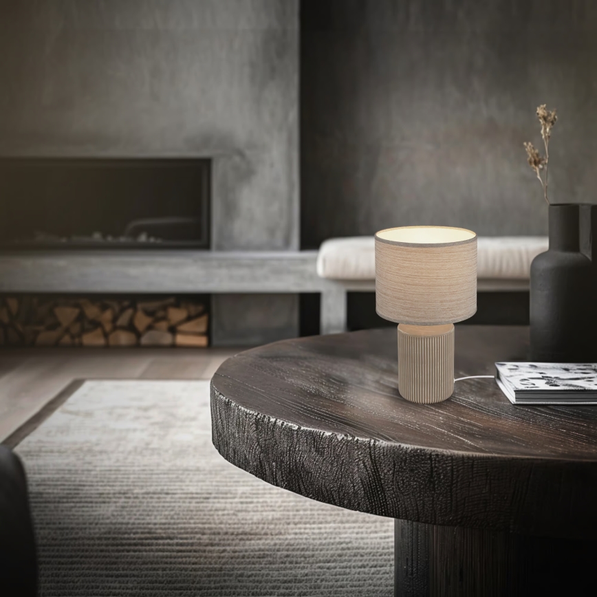 Brilo - Επιτραπέζιο φωτιστικό INO 1xE14/10W/230V καφέ