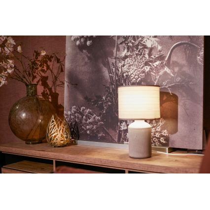 Brilo - Επιτραπέζιο φωτιστικό INO 1xE14/10W/230V καφέ