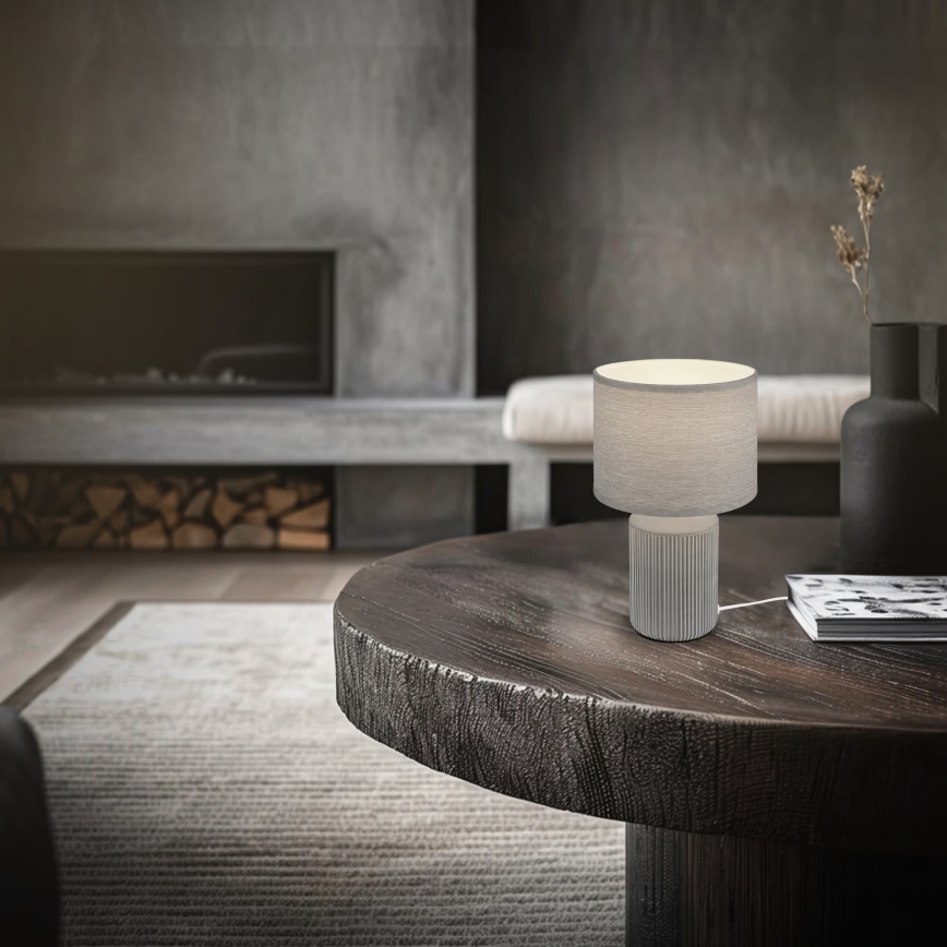 Brilo - Επιτραπέζιο φωτιστικό INO 1xE14/10W/230V γκρι