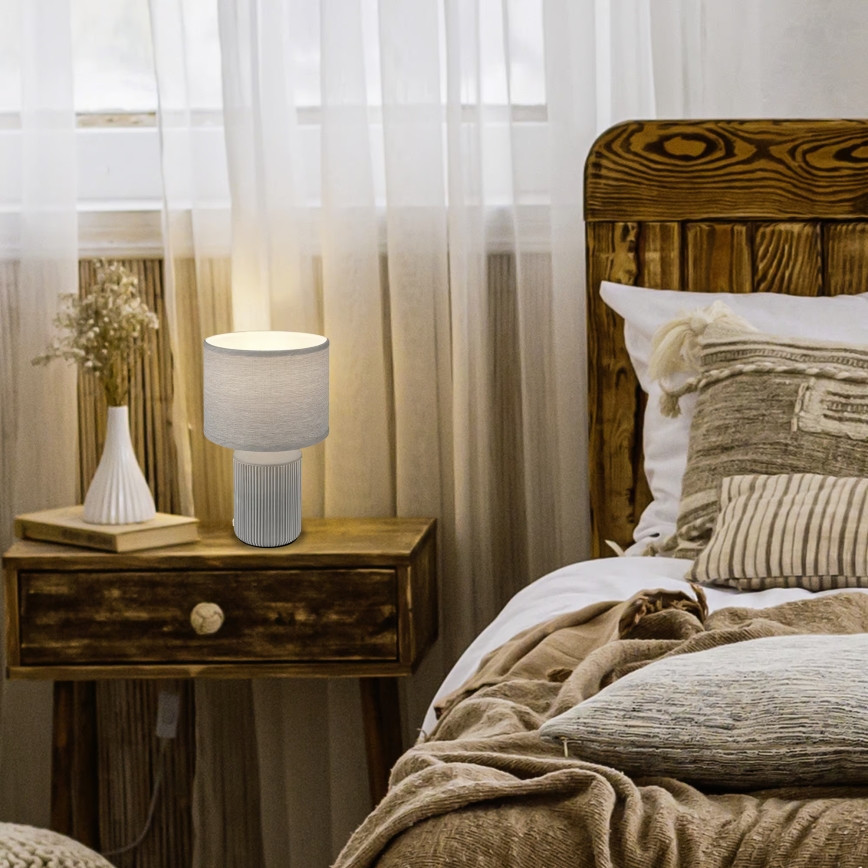 Brilo - Επιτραπέζιο φωτιστικό INO 1xE14/10W/230V γκρι