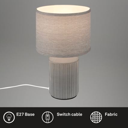 Brilo - Επιτραπέζιο φωτιστικό INO 1xE14/10W/230V γκρι