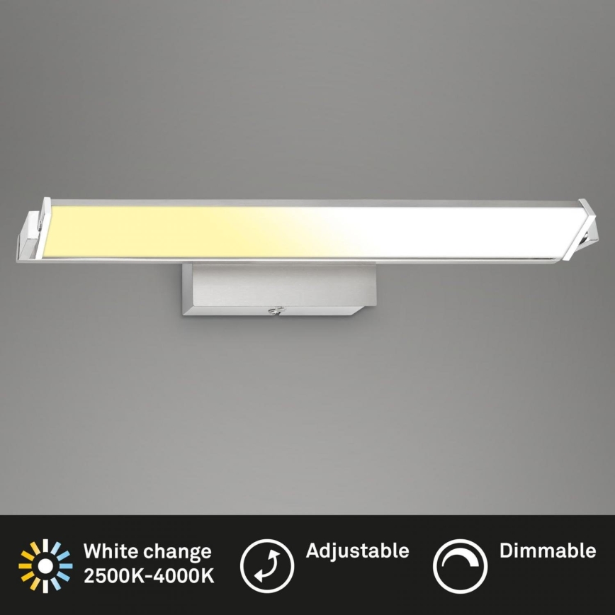 Brilo - Επιτοίχιο φωτιστικό dimming LED LED/18W/230V 2700-4000K ασημί