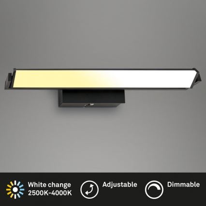 Brilo - Επιτοίχιο φωτιστικό dimming LED LED/18W/230V 2700-4000K μαύρο