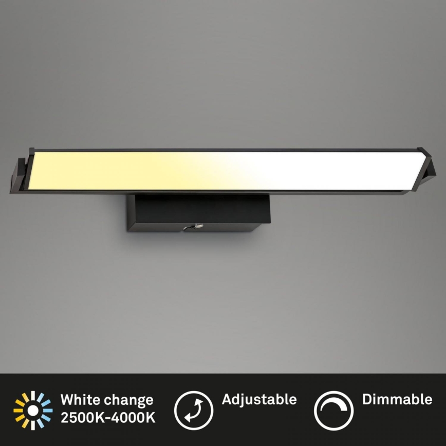 Brilo - Επιτοίχιο φωτιστικό dimming LED LED/18W/230V 2700-4000K μαύρο
