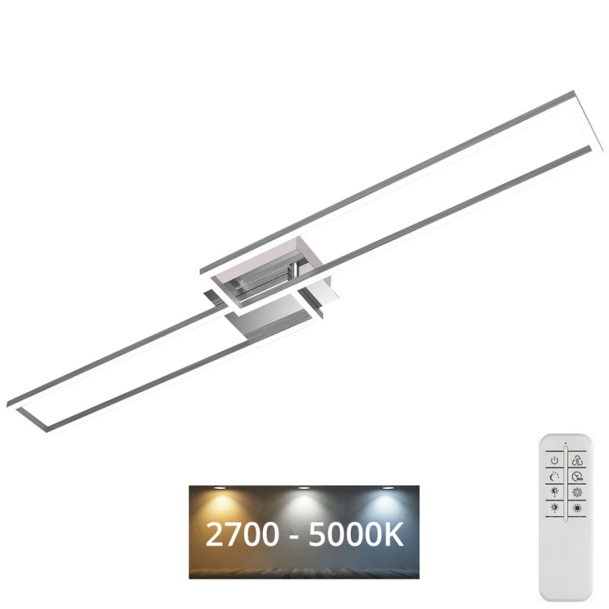 Brilo - Πλαφονιέρα οροφής LED ντιμαριζόμενη FRAME 2xLED/20W/230V 2700-5000K + τηλεχειριστήριο