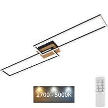 Brilo - Πλαφονιέρα οροφής LED ντιμαριζόμενη FRAME 2xLED/20W/230V 2700-5000K + τηλεχειριστήριο