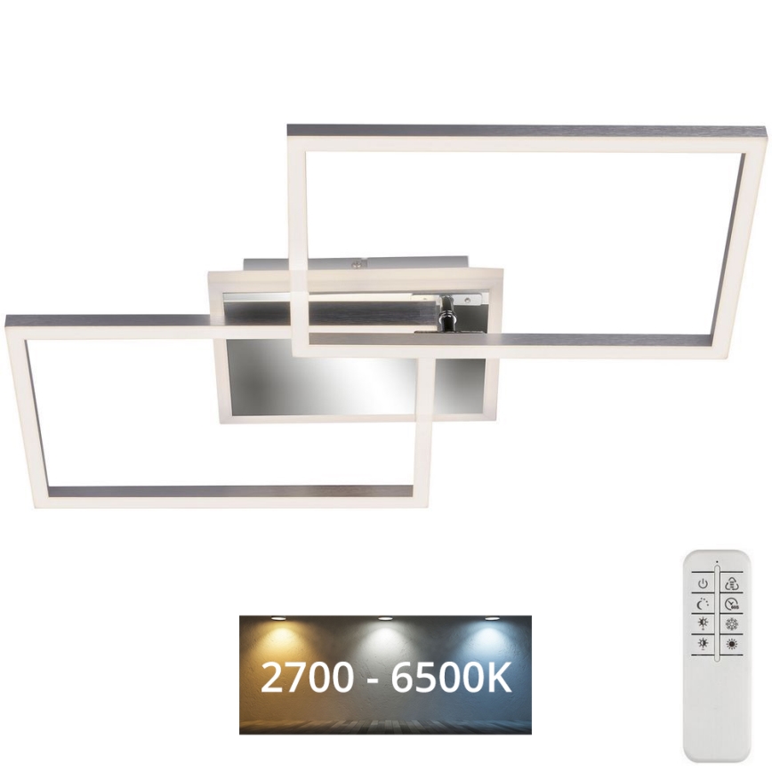 Brilo - Πλαφονιέρα οροφής LED ντιμαριζόμενη FRAME 2xLED/20W/230V 2700-6500K + τηλεχειριστήριο