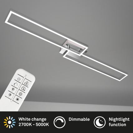 Brilo - Πλαφονιέρα οροφής LED ντιμαριζόμενη FRAME 2xLED/20W/230V 2700-5000K + τηλεχειριστήριο