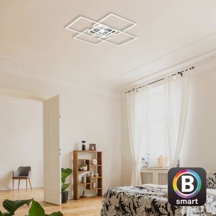 Brilo - Πλαφονιέρα οροφής LED ντιμαριζόμενη FRAME LED/50W/230V 2700-6500K Wi-Fi Tuya + τηλεχειριστήριο