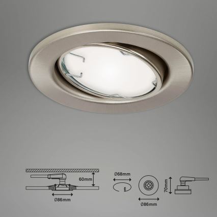 Brilo - ΣΕΤ 3x LED RGBW Dimmable φωτιστικό μπάνιου 1xGU10/4,9W/230V 2700-6500K Wi-Fi Tuya IP23 + τηλεχειριστήριο