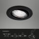 Brilo - ΣΕΤ 3x Κρεμαστό φωτιστικό οροφής μπάνιου LED 1xGU10/5W/230V IP23 μαύρο