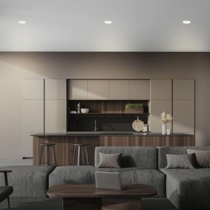 Brilo - ΣΕΤ 3x Χωνευτό φωτιστικό μπάνιου 1xGU10/9W/230V IP23 λευκό