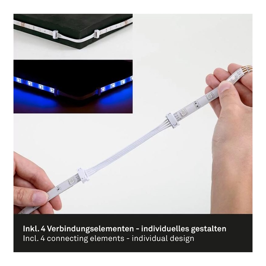 Brilo - Ταινία LED RGBW Dimmable 6,5m LED/22W/230V + τηλεχειριστήριο