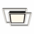 Brilo - Φωτιστικό οροφής LED 2xLED/16W/230V + LED/19W 51,5x51,5 cm μαύρο