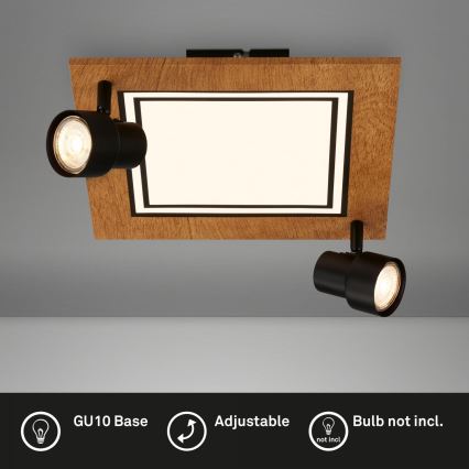 Brilo - Φωτιστικό οροφής LED LED/12W/230V + 2xGU10/9W 3000K