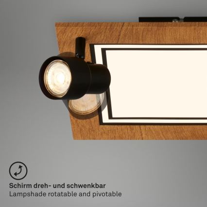 Brilo - Φωτιστικό οροφής LED LED/12W/230V + 2xGU10/9W 3000K