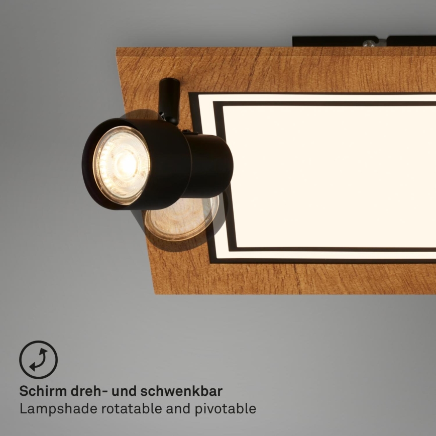 Brilo - Φωτιστικό οροφής LED LED/12W/230V + 2xGU10/9W 3000K