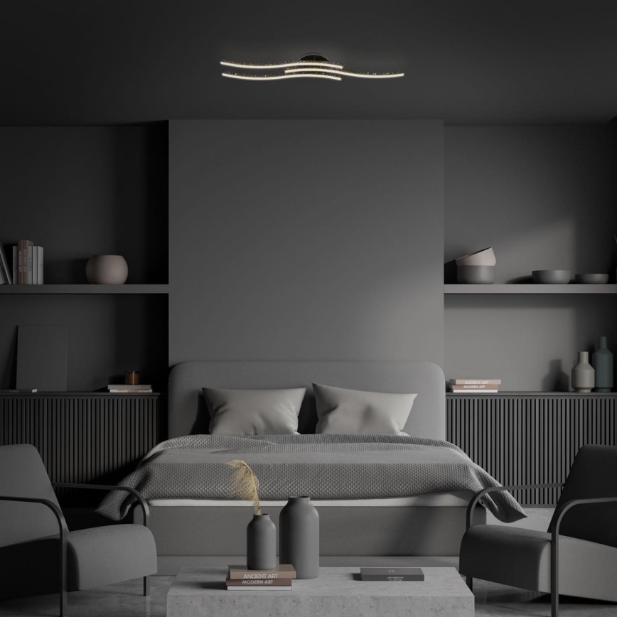 Brilo - Φωτιστικό οροφής LED LED/19W/230V 3000K μαύρο