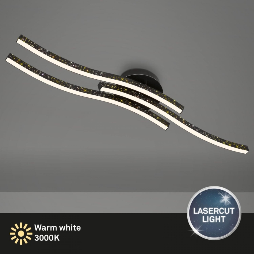Brilo - Φωτιστικό οροφής LED LED/19W/230V 3000K μαύρο