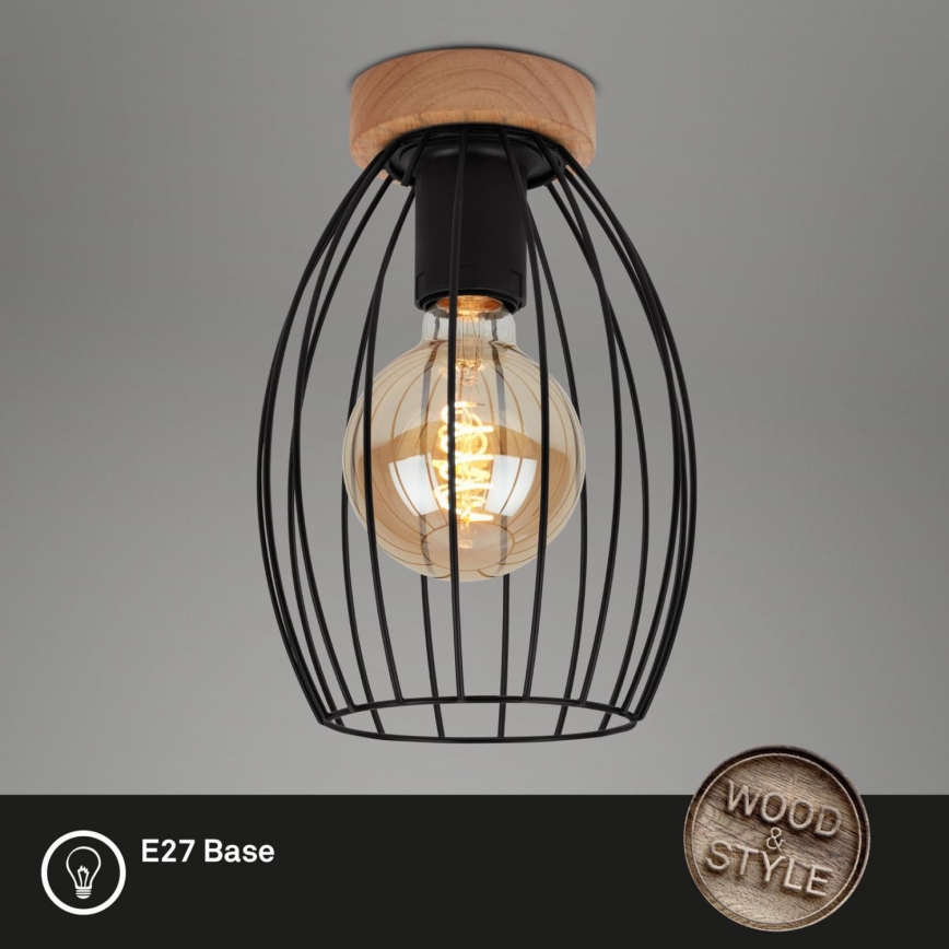 Brilo - Φωτιστικό οροφής WAKTU 1xE27/60W/230V Καουτσουκόδεντρο