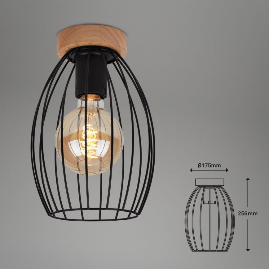 Brilo - Φωτιστικό οροφής WAKTU 1xE27/60W/230V Καουτσουκόδεντρο