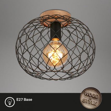 Brilo - Φωτιστικό οροφής WINKI 1xE27/40W/230V Καουτσουκόδεντρο